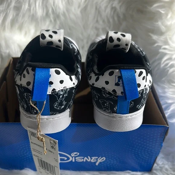 Adidas Originals X Disney 101 Dalmatians Superstar 360 Shoes Kids Size 10K - Picture 2 of 6
